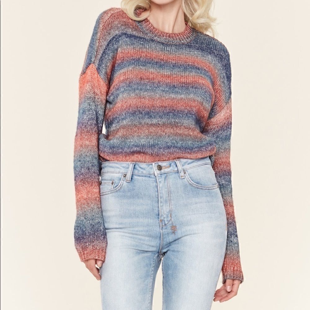 ❤️BB Dakota Give me Space Stripe sweater large (K1)